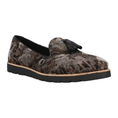 Vaneli Women's Joona Slip On Flat Shoes In Military Paige Velvet In Multi