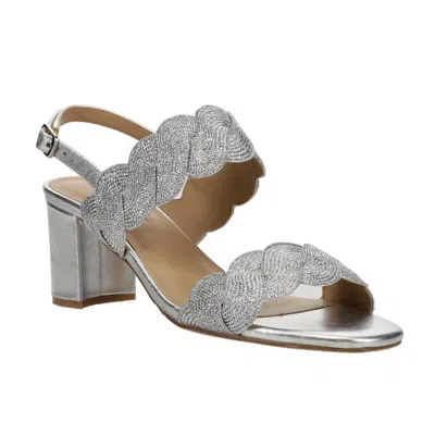Vaneli Women's Lettie Woven Sandals In Silver
