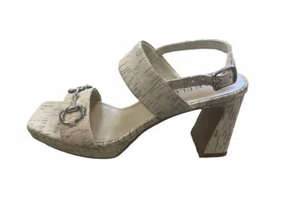 Vaneli Women's Morena Platform Sandal In White Cork In Multi