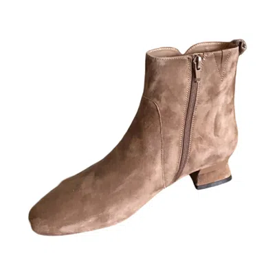 Vaneli Women's Penko Bootie In Military Suede In Brown