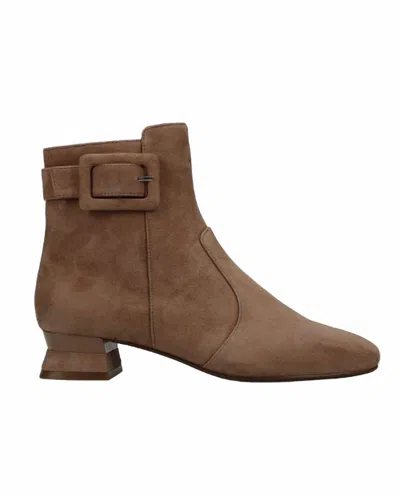 Vaneli Women's Pierot Ankle Boot In Military Suede In Brown