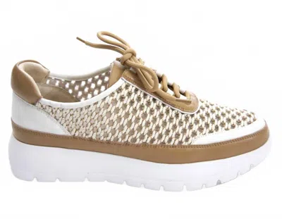 Vaneli Women's Qubi Tennis Shoe In Beige Itess In White