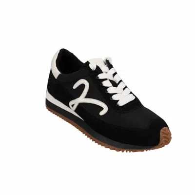 VANELI WOMEN'S QUEEN SNEAKERS IN BLACK SUEDE
