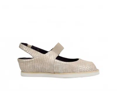 Vaneli Women's Rayce Slingback Wedge In Champagne Boro Print In Silver