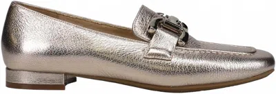 Vaneli Women's Simply Slip On Loafers In Metallic Leather