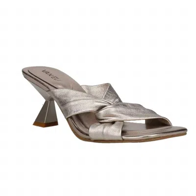 Vaneli Women's Taber Heeled Sandal In Shell Mercury In Silver
