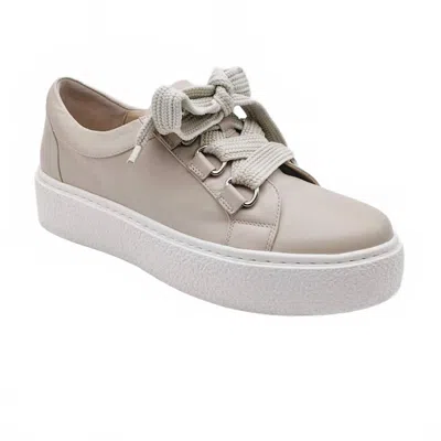 Vaneli Women's Yevka Sneaker In Soft Beige Nappa In Gray