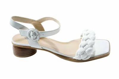 Vaneli Women‚äôs Kalee Woven Nappa Combo Sandal In White