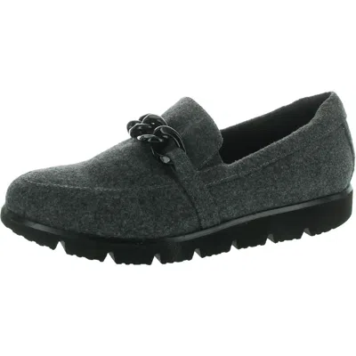 Vaneli Womens Faux Fur Manmade Loafers In Multi