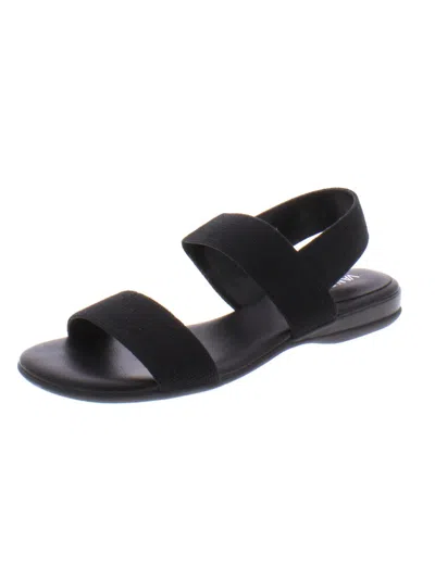 Vaneli Yoel Womens Open Toe Strappy Slingback Sandals In Black
