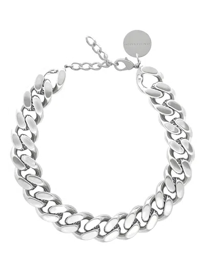 Vanessa Baroni Chain-link Necklace In Metallic
