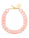 Vanessa Baroni Chain-link Necklace In Pink