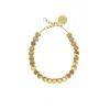 Vanessa Baroni Mini Organic Shaped Necklace In Gold