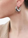 Vanessa Baroni Moon Earrings In Silver