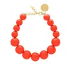 Vanessa Baroni Women's Beads Necklace In Coral In Pink