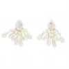 Vanessa Baroni Women's Chandelier Earring In Pearl In White