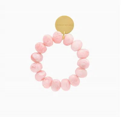 Vanessa Baroni Women's Stone Flex Bracelet In Bubble Gum Twist In Pink