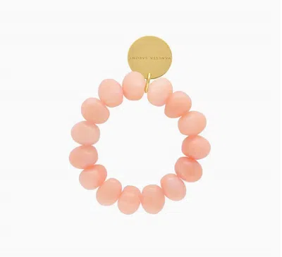 Vanessa Baroni Women's Stone Flex Bracelet In Peach Sorbet In Pink