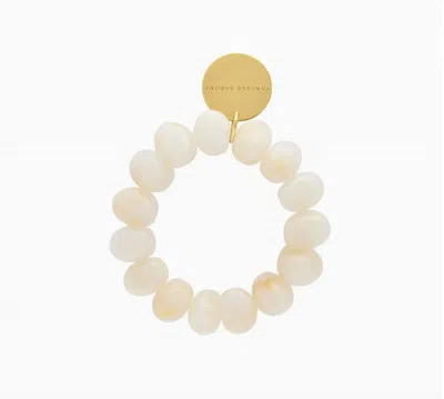 Vanessa Baroni Women's Stone Flex Bracelet In Pearl Marble In Neutral