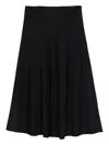 Vanessa Bruno A-line Midi Skirt In Black