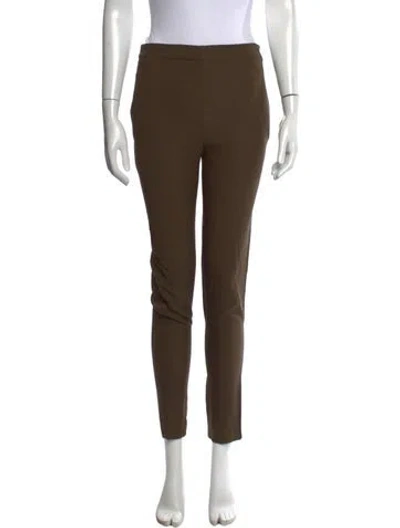Pre-owned Vanessa Bruno Acetate Straight Leg Pants In Brown