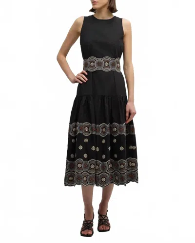 Vanessa Bruno Embroidered Dress In Black