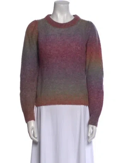 Pre-owned Vanessa Bruno Alpaca Striped Sweater In Purple