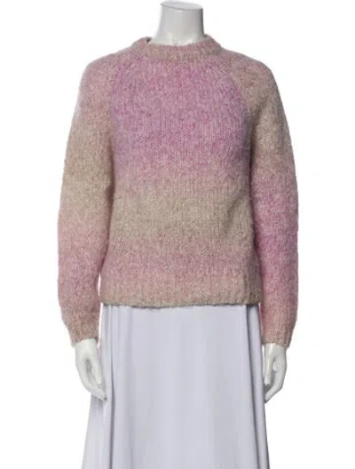 Pre-owned Vanessa Bruno Alpaca Tie-dye Print Sweater In Neutral