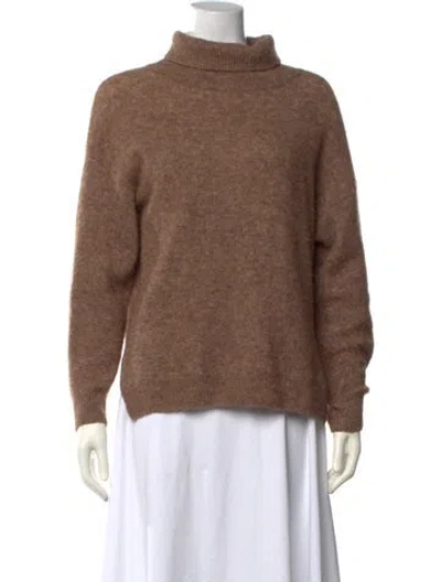 Pre-owned Vanessa Bruno Alpaca Turtleneck Sweater In Neutrals