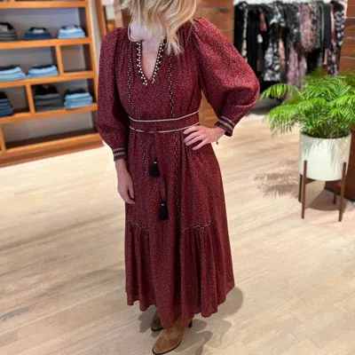 Vanessa Bruno Arabelle Dress In Persan In Red