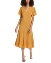 Vanessa Bruno Ariana Midi Dress In Orange