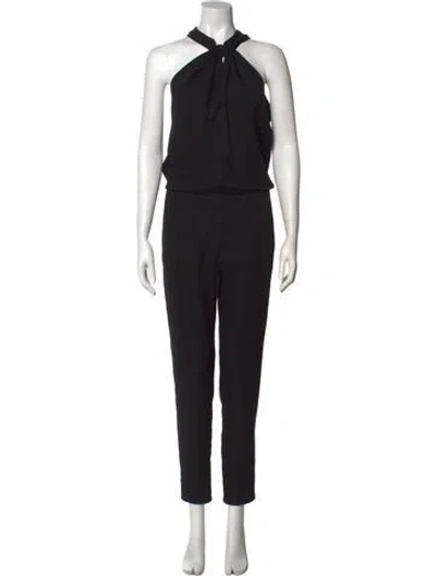 Pre-owned Vanessa Bruno Athé Crew Neck Jumpsuit In Black