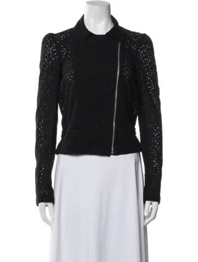 Pre-owned Vanessa Bruno Athé Patterned Jacket In Black