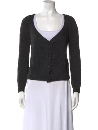 Pre-owned Vanessa Bruno Athé V-neck Sweater In Black