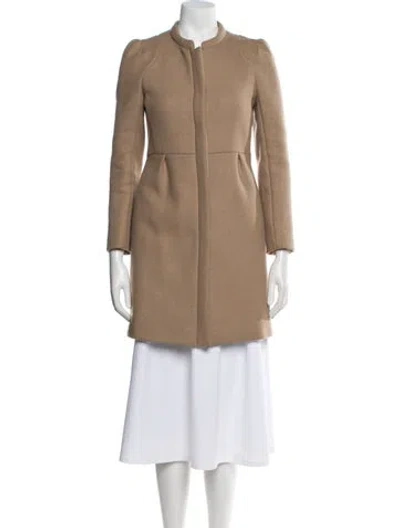 Pre-owned Vanessa Bruno Athé Wool Coat In Neutral