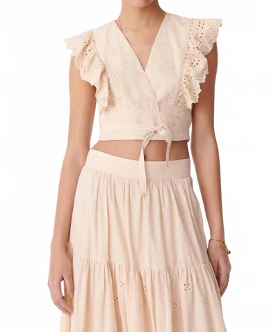 Vanessa Bruno Aya Top In Beige In Gray