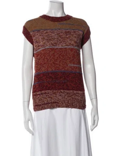 Pre-owned Vanessa Bruno Baby Alpaca Striped Sweater W/ Tags In Multi