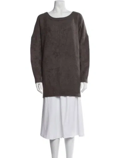 Pre-owned Vanessa Bruno Bateau Neckline Sweater In Brown