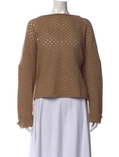 Pre-owned Vanessa Bruno Bateau Neckline Sweater In Neutrals