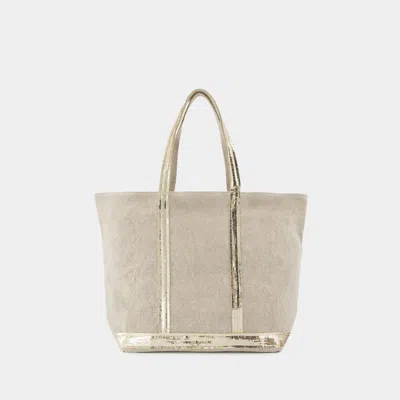 Vanessa Bruno Sequin-trimmed Tote Bag In Neutral
