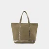 Vanessa Bruno Cabas L Shopper Bag - Kaki In Brown