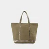 Vanessa Bruno Cabas L Shopper Bag - Kaki In Brown