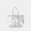 Vanessa Bruno Cabas L Shopper Bag In Silver