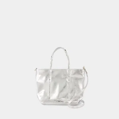 Vanessa Bruno Cabas S Shopper Bag In Silver