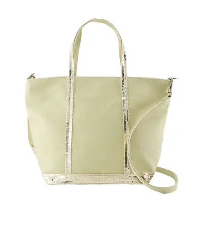 Vanessa Bruno Cabas Zippered Shoulder Bag In Nude