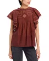 Vanessa Bruno Calisson Blouse In Brownie