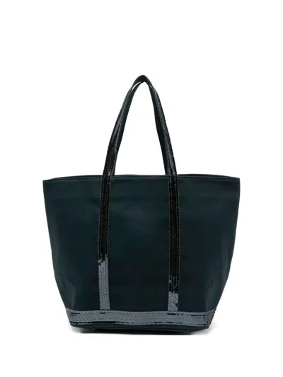 Vanessa Bruno Canvas Large Cabas Tote In Blue
