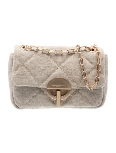 Pre-owned Vanessa Bruno Canvas Shoulder Bag In Neutrals