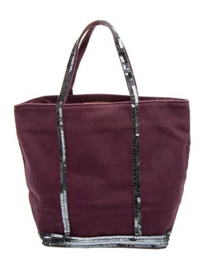 Pre-owned Vanessa Bruno Canvas Top Handle Bag In Purple