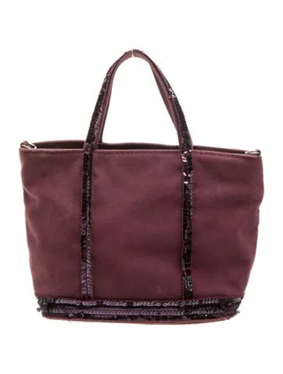 Pre-owned Vanessa Bruno Canvas Tote In Burgundy